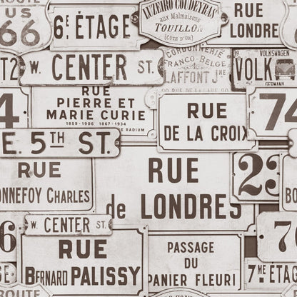Street Signs Brown Wallpaper