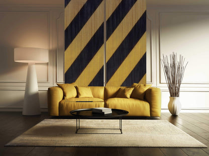 Stripes Black & Brown Chain Curtain Divider