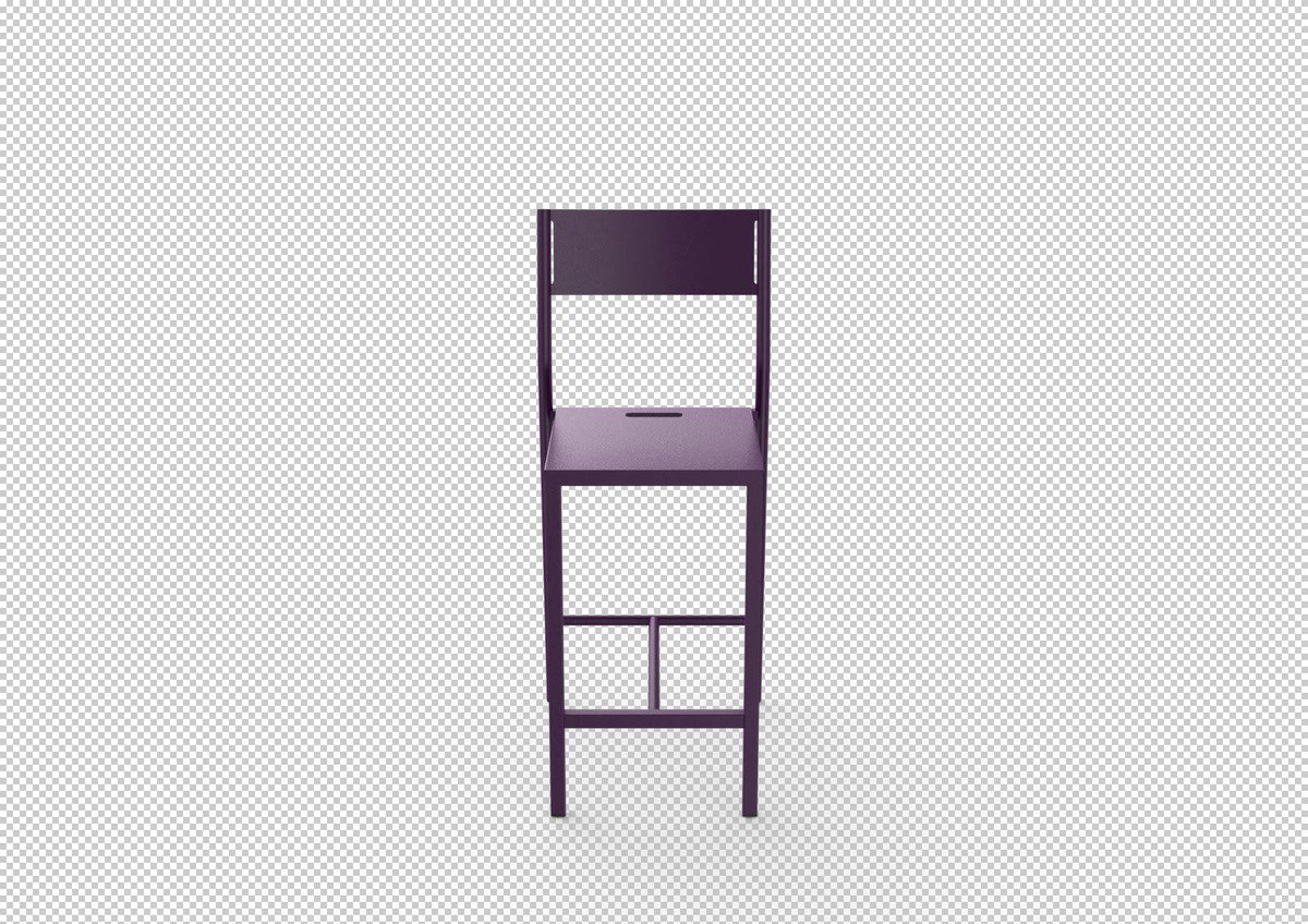 Up High Stool-Matière Grise-Contract Furniture Store