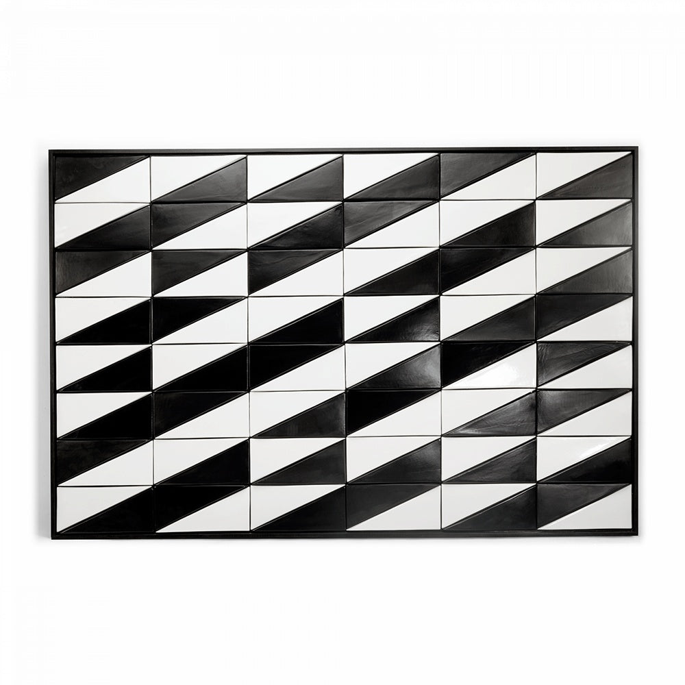 Tejo Black & White Tiles Panel