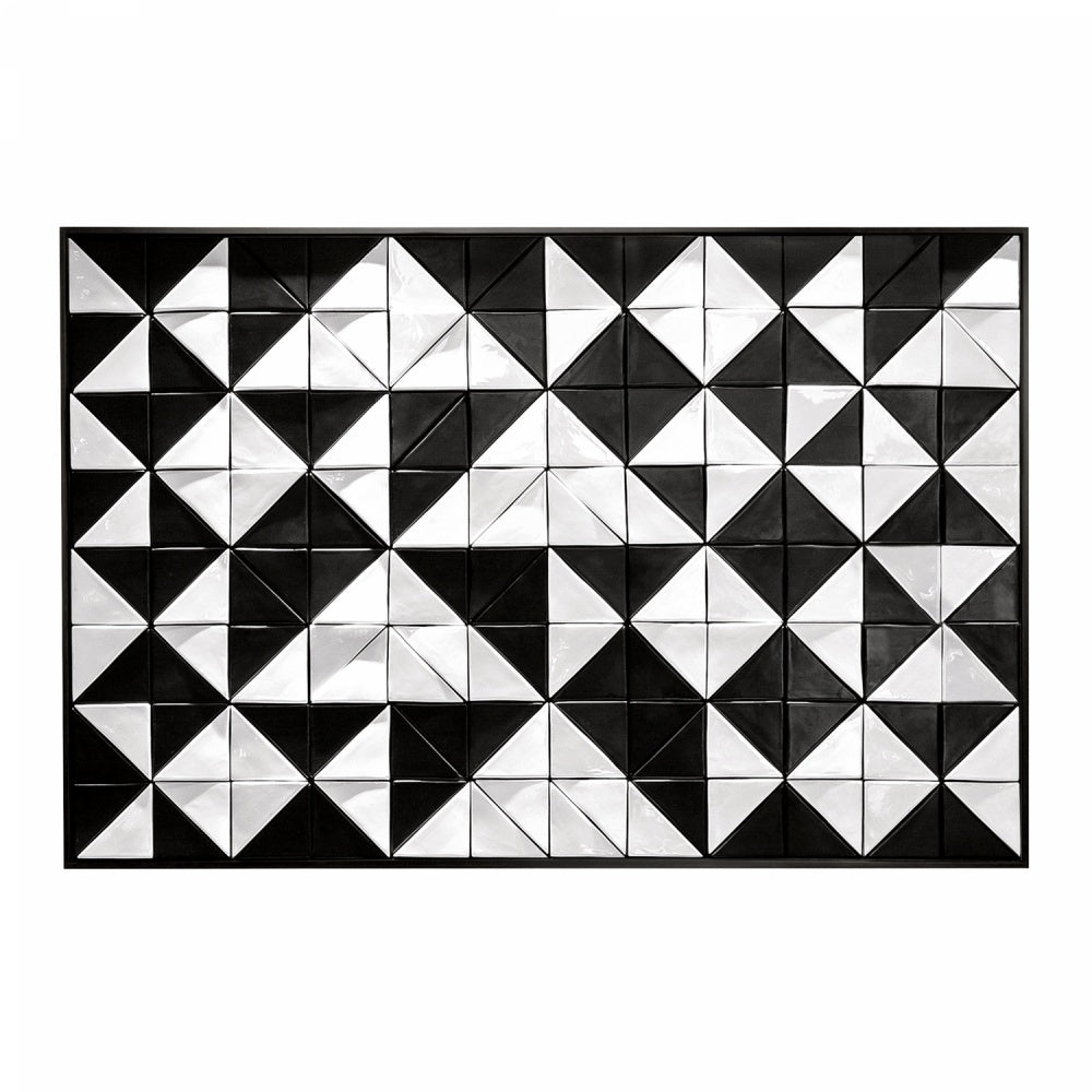 Tejo Black &amp; White Tiles Panel-Mambo-Contract Furniture Store