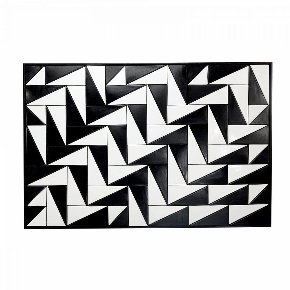 Tejo Black & White Tiles Panel-Mambo-Contract Furniture Store