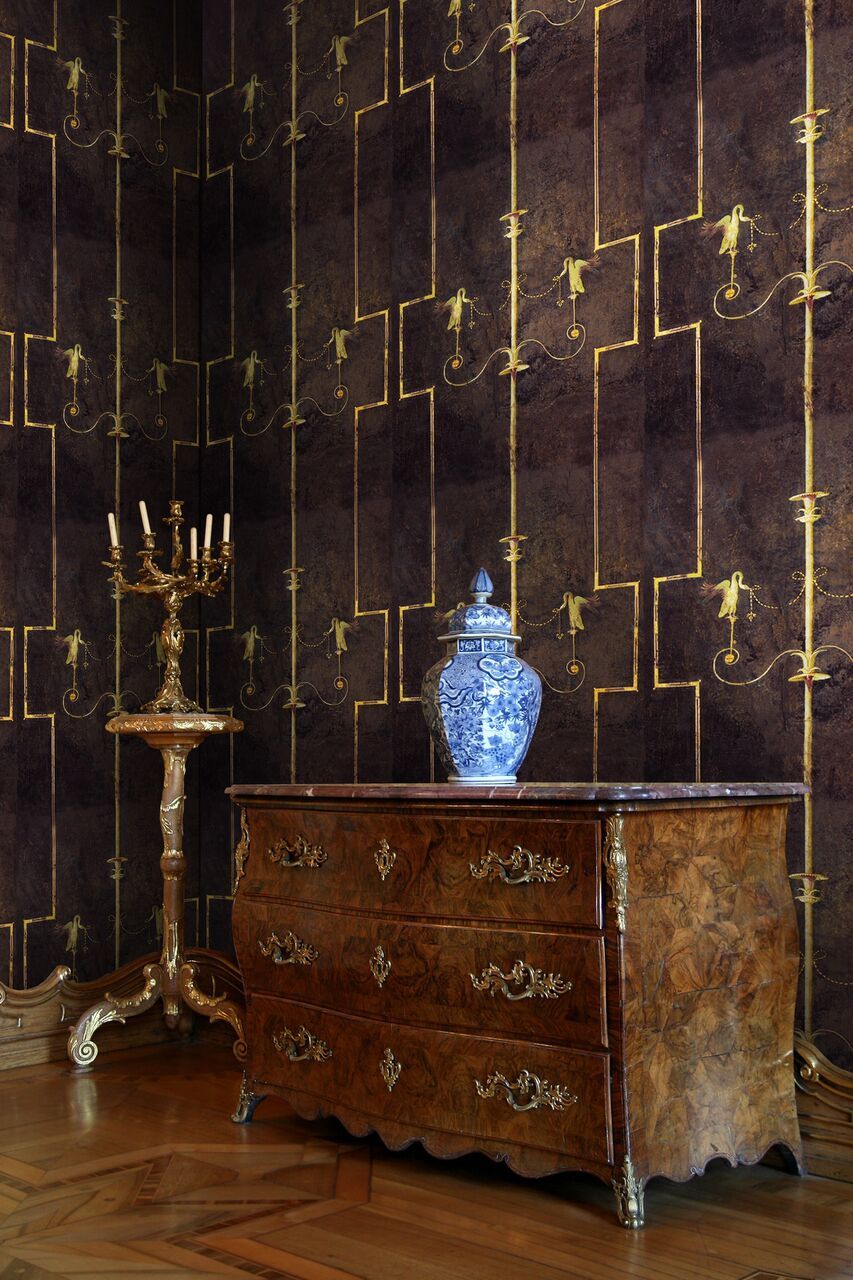 The Swan Dark Wallpaper-Contract Furniture Store for hospitality, leisure & commercial projects