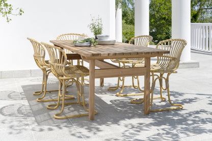 Tobias Teak Rectangular Dining Table