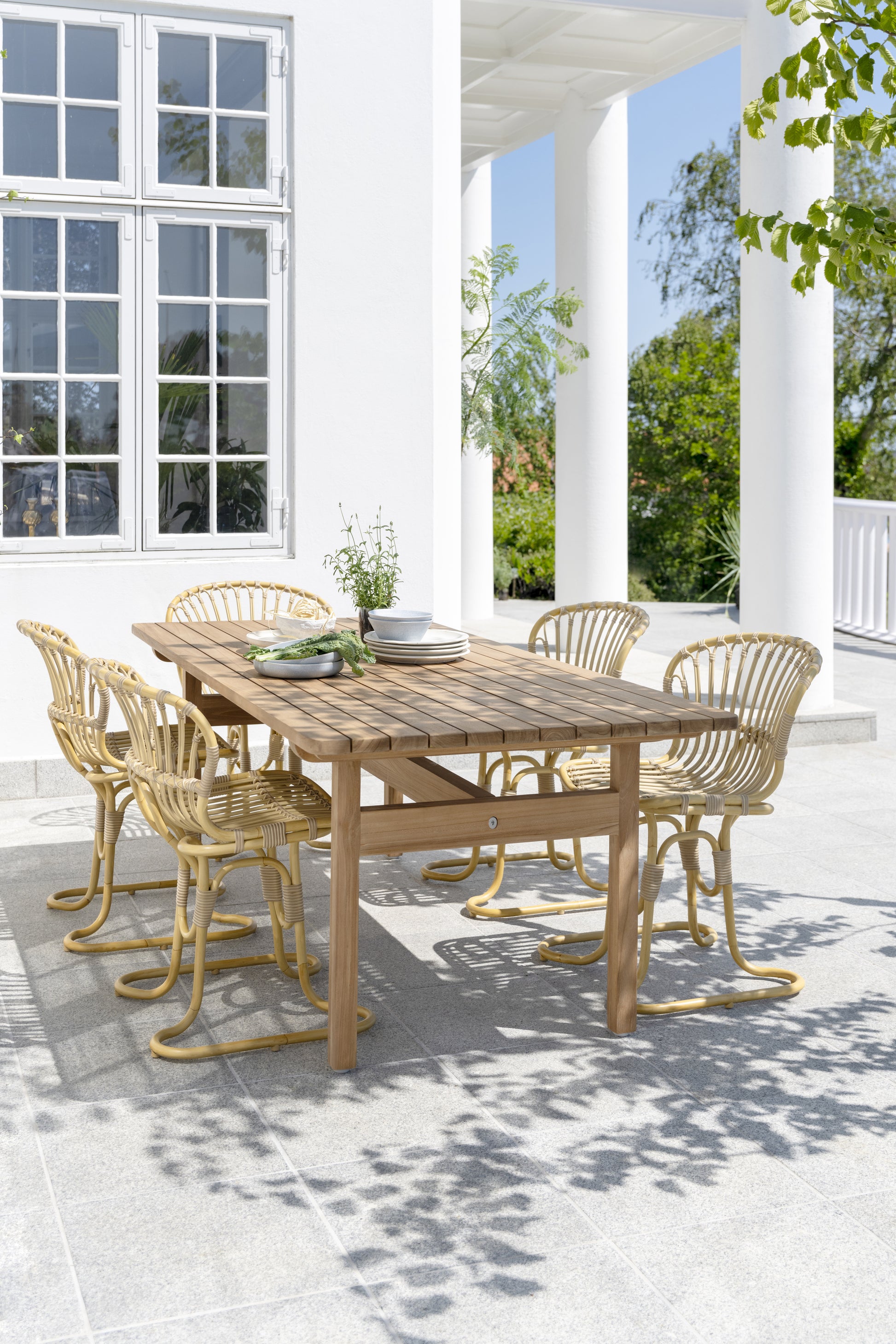 Tobias Teak Rectangular Dining Table