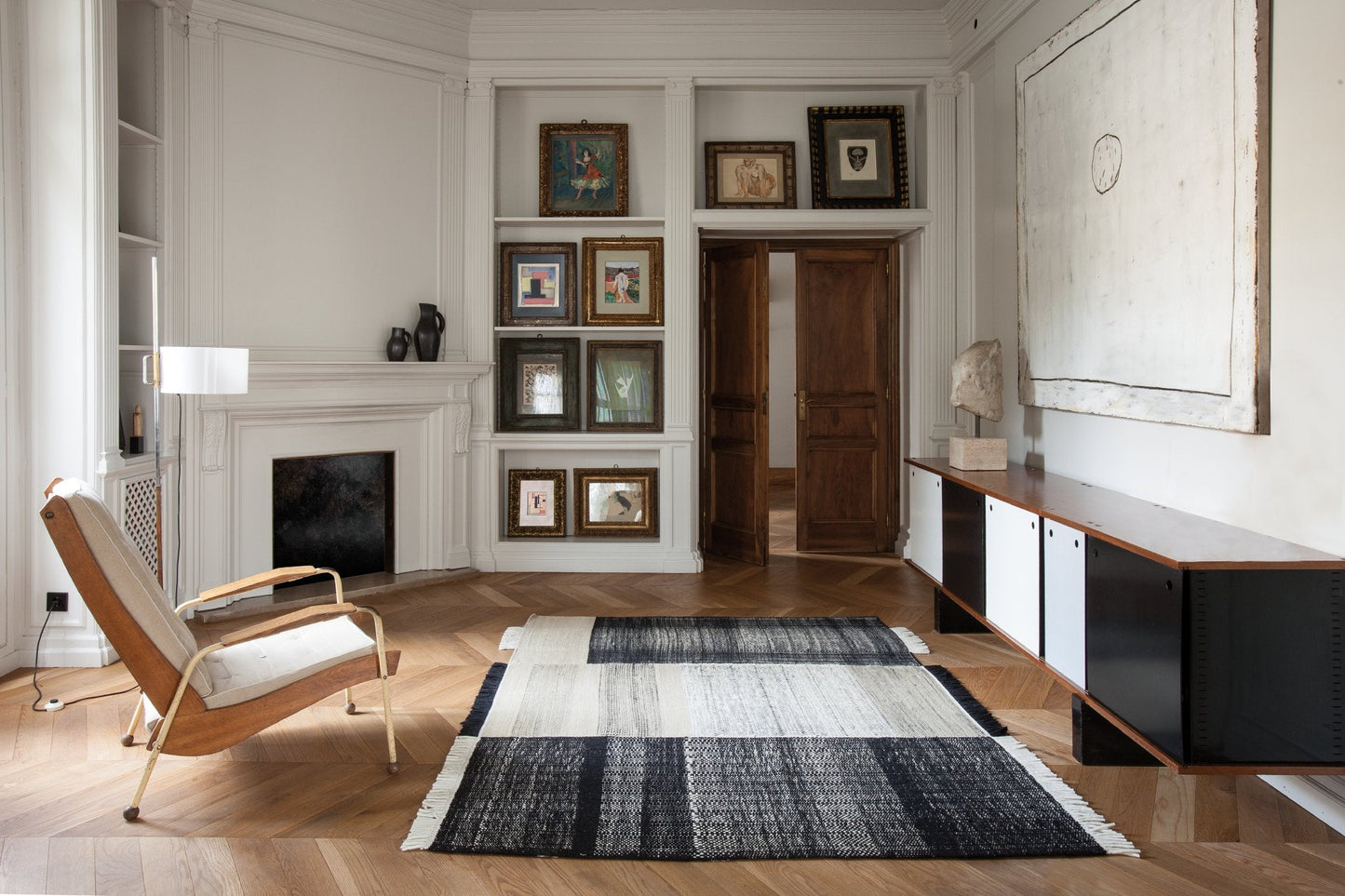 Tres Black Rug