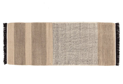 Tres Stripes Black Rug-Contract Furniture Store for hospitality, leisure & commercial projects