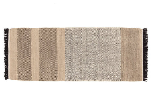 Tres Stripes Black Rug-Contract Furniture Store for hospitality, leisure & commercial projects