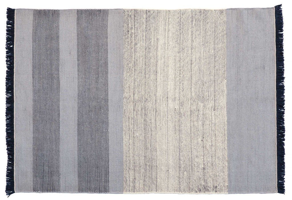 Tres Stripes Blue Rug-Nanimarquina-Contract Furniture Store