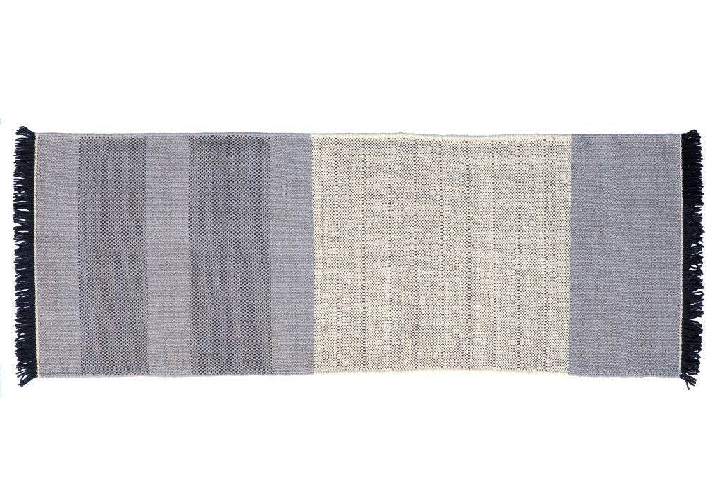Tres Stripes Blue Rug-Nanimarquina-Contract Furniture Store
