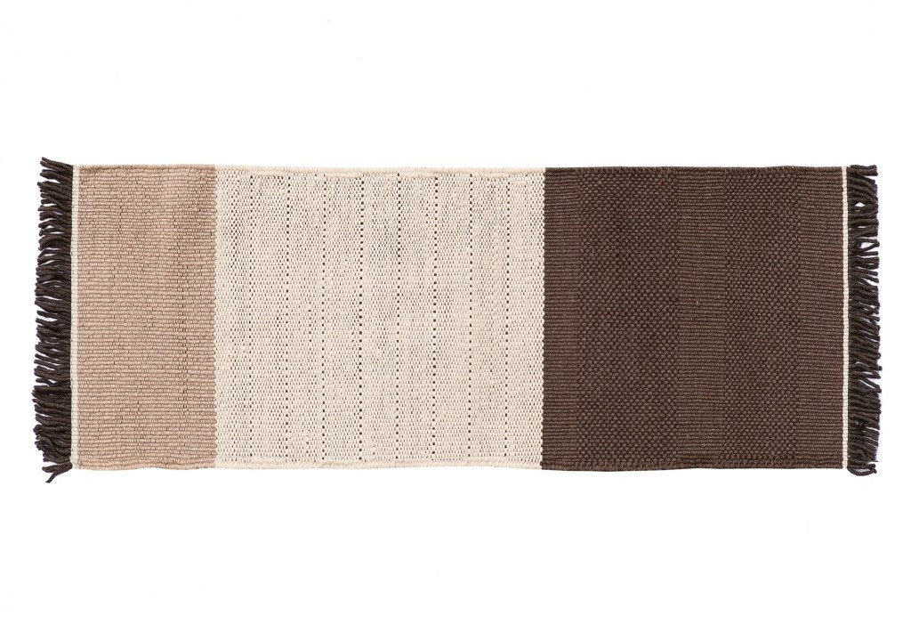 Tres Stripes Chocolate Rug-Contract Furniture Store for hospitality, leisure & commercial projects