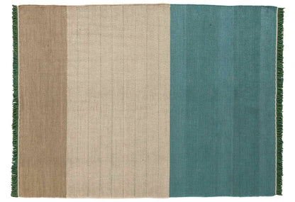 Tres Stripes Green Rug-Contract Furniture Store for hospitality, leisure & commercial projects