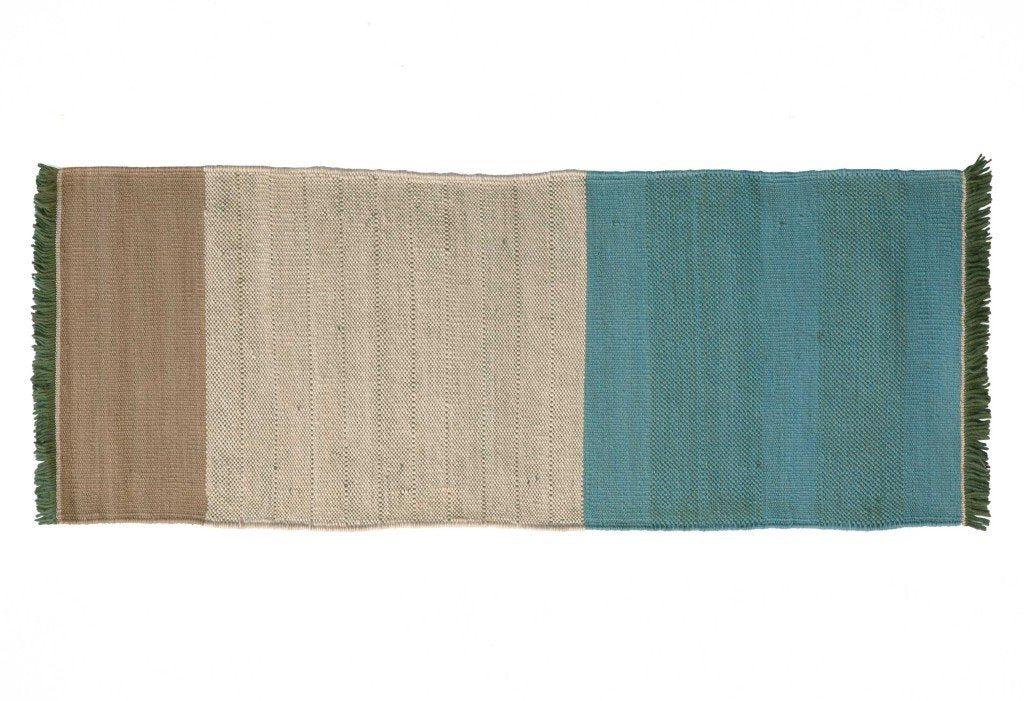 Tres Stripes Green Rug