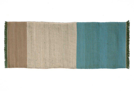 Tres Stripes Green Rug