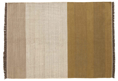 Tres Stripes Ochre Rug-Contract Furniture Store for hospitality, leisure & commercial projects