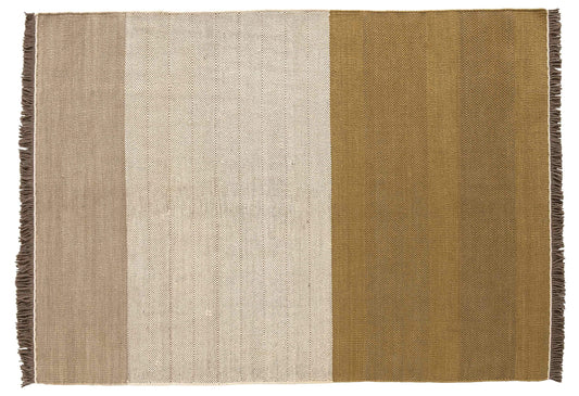 Tres Stripes Ochre Rug-Contract Furniture Store for hospitality, leisure & commercial projects