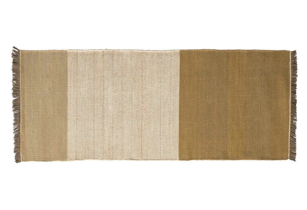 Tres Stripes Ochre Rug-Contract Furniture Store for hospitality, leisure & commercial projects