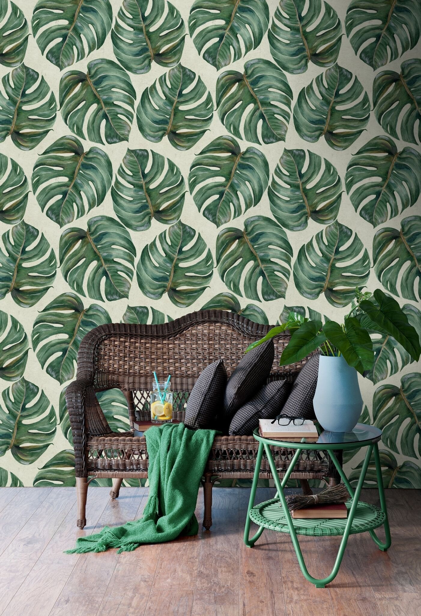 Tropical Leaf Wallpaper