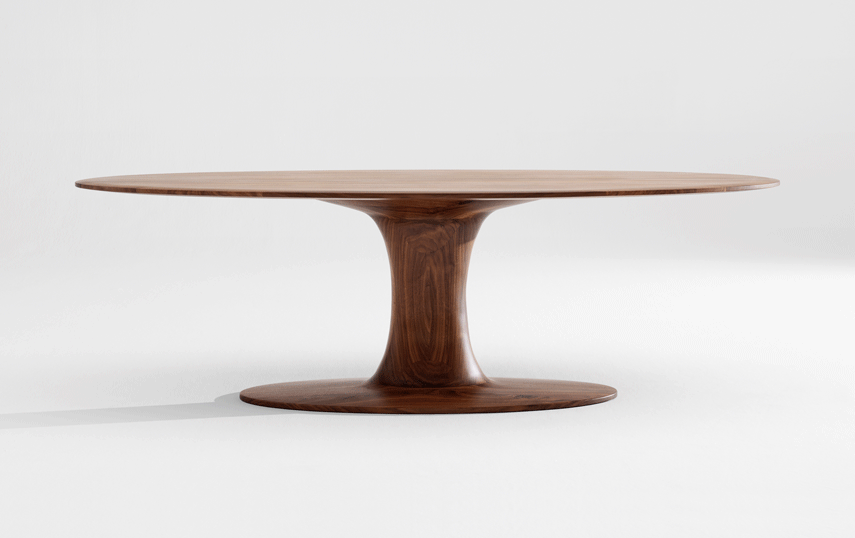 Turntable Oval Dining Table-Zeitraum-Contract Furniture Store