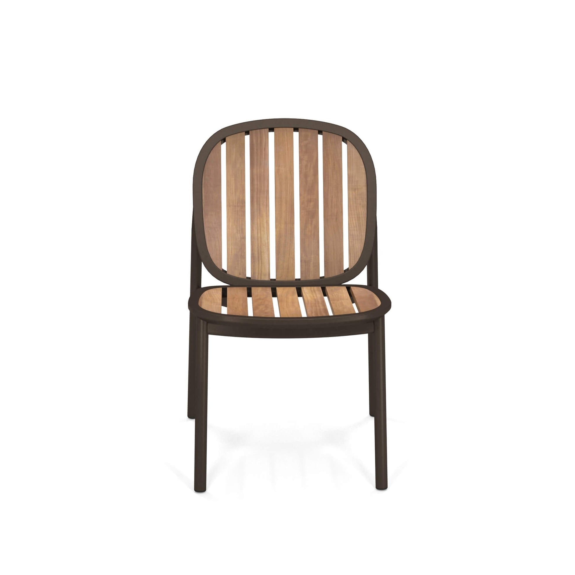 Twins 6040 Alu-Teak Side Chair-Contract Furniture Store for hospitality, leisure & commercial projects