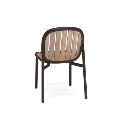 Twins 6040 Alu-Teak Side Chair-Contract Furniture Store for hospitality, leisure & commercial projects