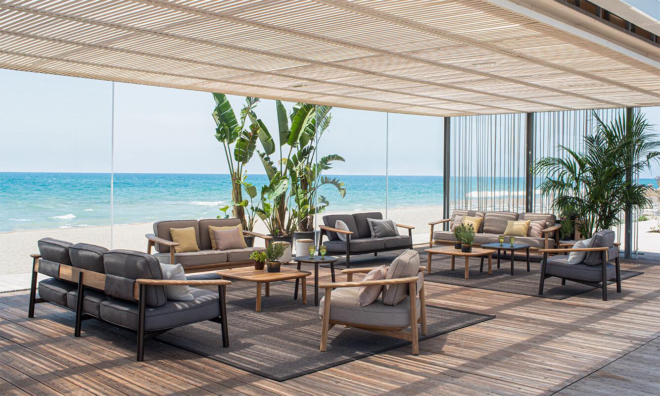 Twins 6045 Alu-Teak Lounge Chair-Contract Furniture Store for hospitality, leisure & commercial projects