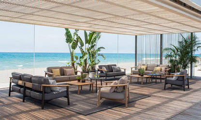 Twins 6045 Alu-Teak Lounge Chair-Contract Furniture Store for hospitality, leisure & commercial projects