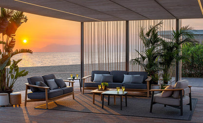 Twins 6045 Alu-Teak Lounge Chair-Contract Furniture Store for hospitality, leisure & commercial projects