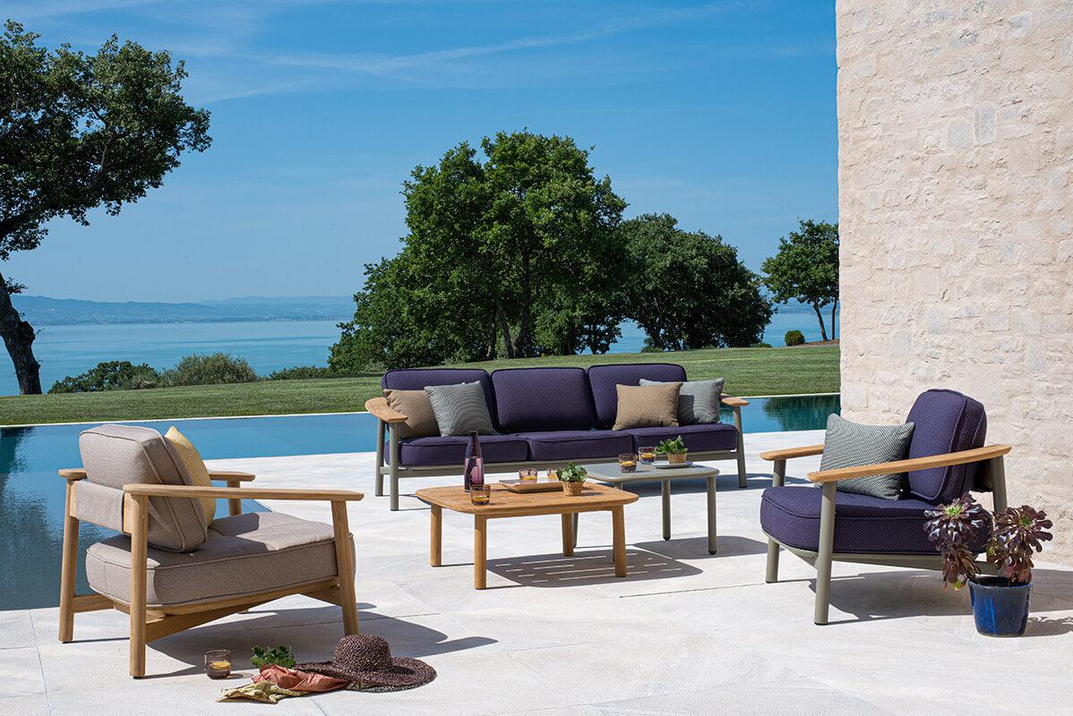 Twins 6045 Alu-Teak Lounge Chair-Contract Furniture Store for hospitality, leisure & commercial projects