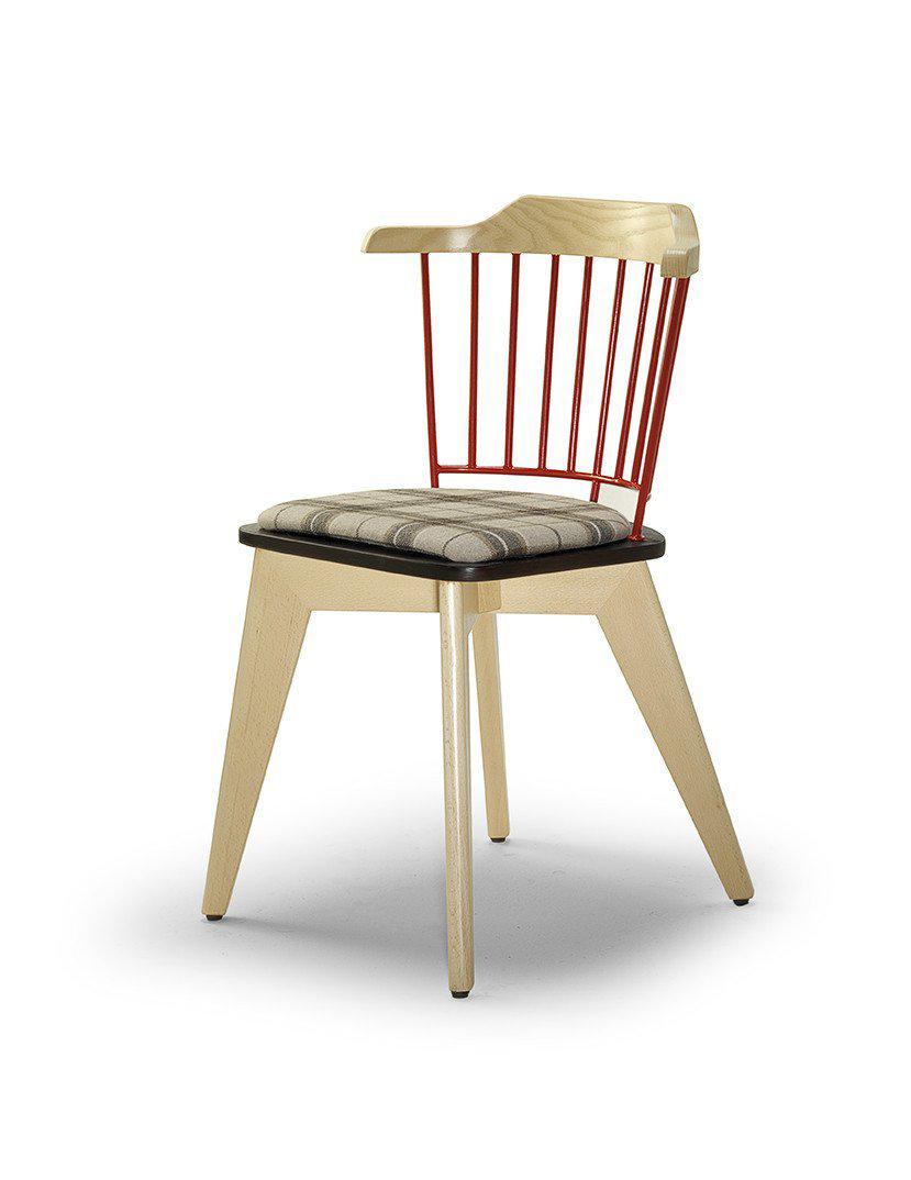 Uniq Side Chair c/w Wood Legs-Cignini-Contract Furniture Store