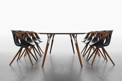 Up 917 Wooden Arms Side Chair