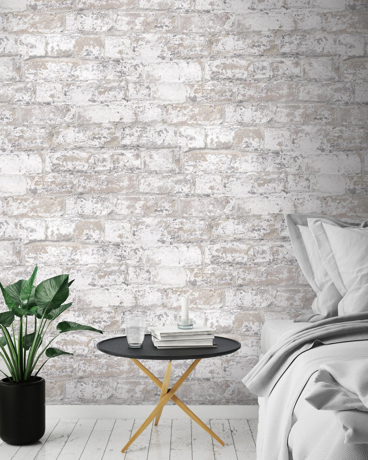 Urban Brick Effect Wallpaper-Woodchip &amp; Magnolia-Contract Furniture Store