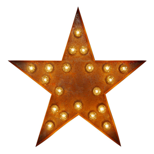Vintage Letter - Star Wall Light