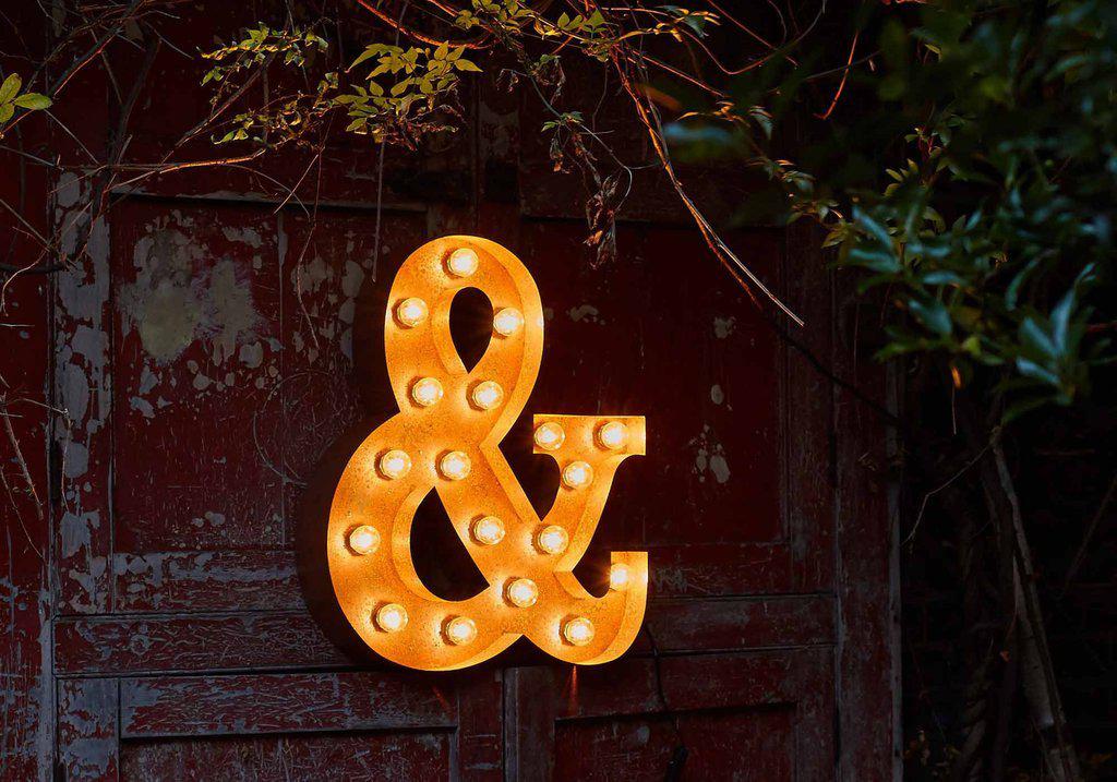 Vintage Letter - & Wall Light