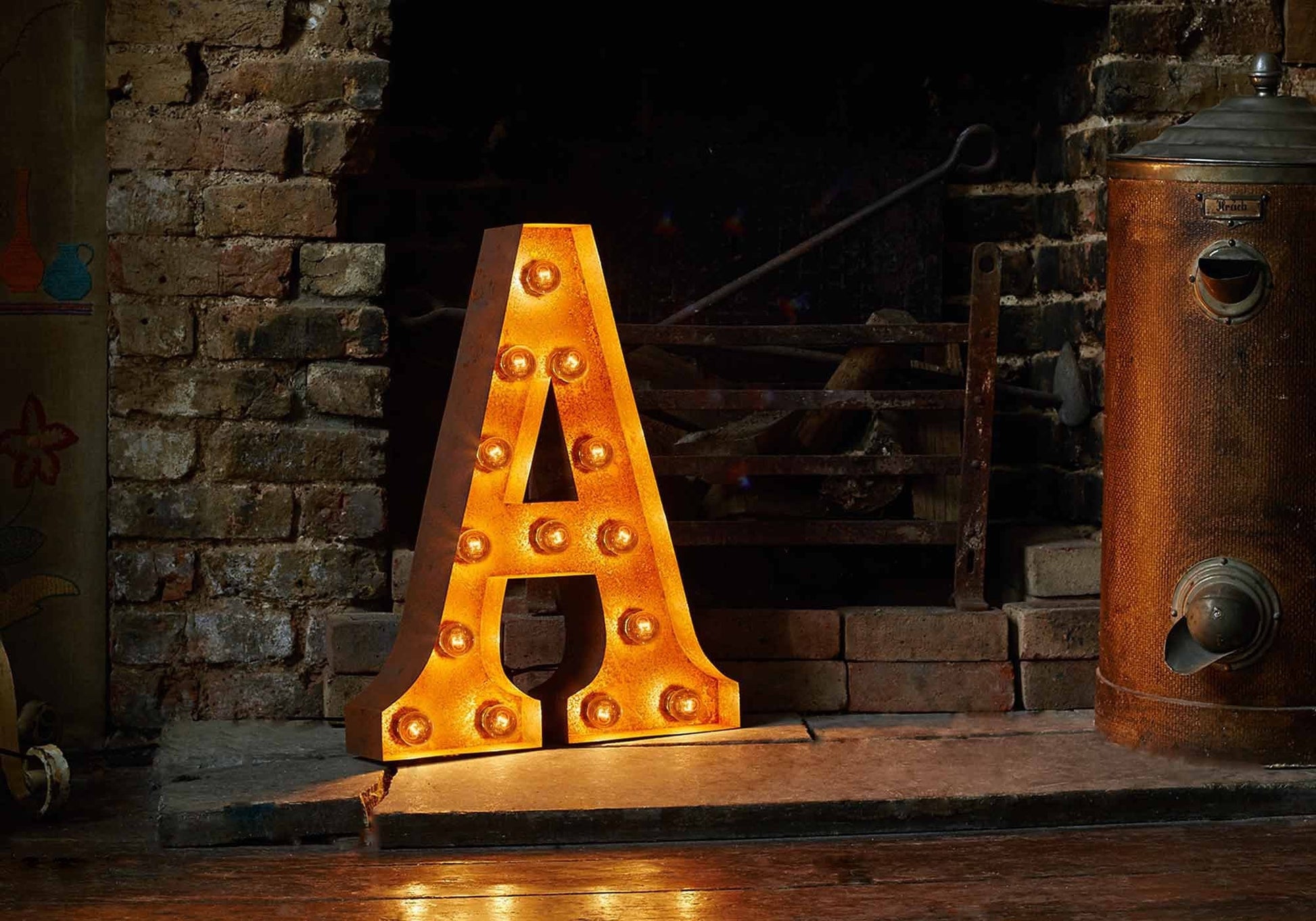 Vintage Letters - A-Z Wall Light
