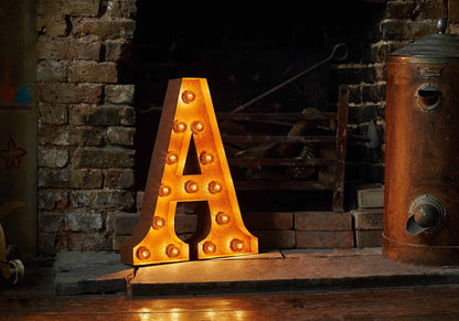 Vintage Letters - A-Z Wall Light