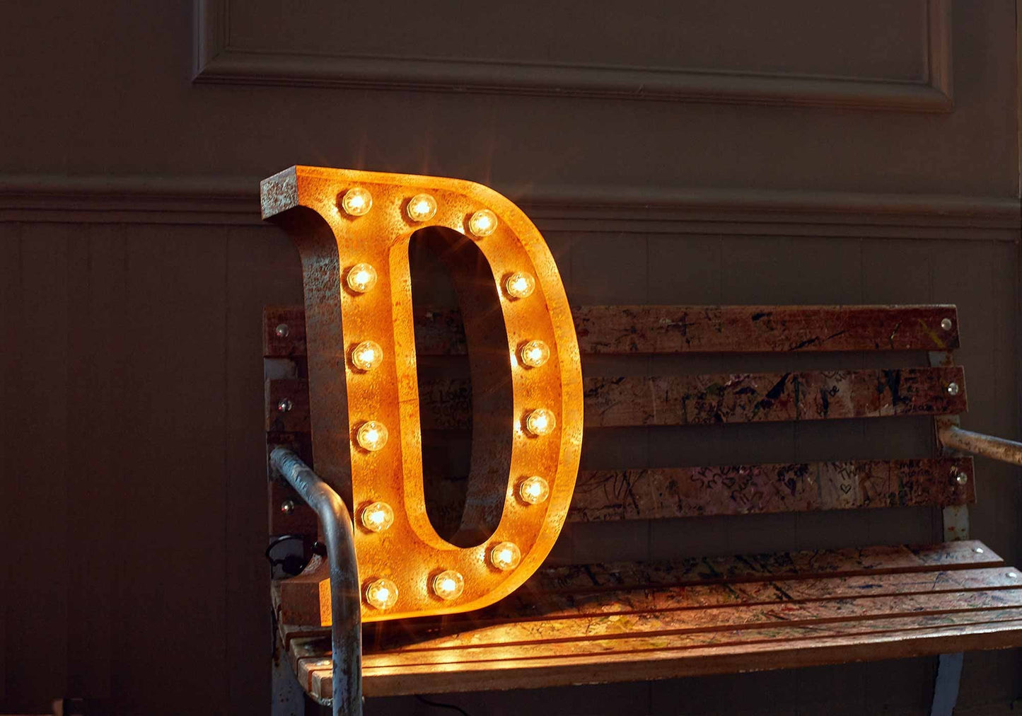 Vintage Letters - A-Z Wall Light