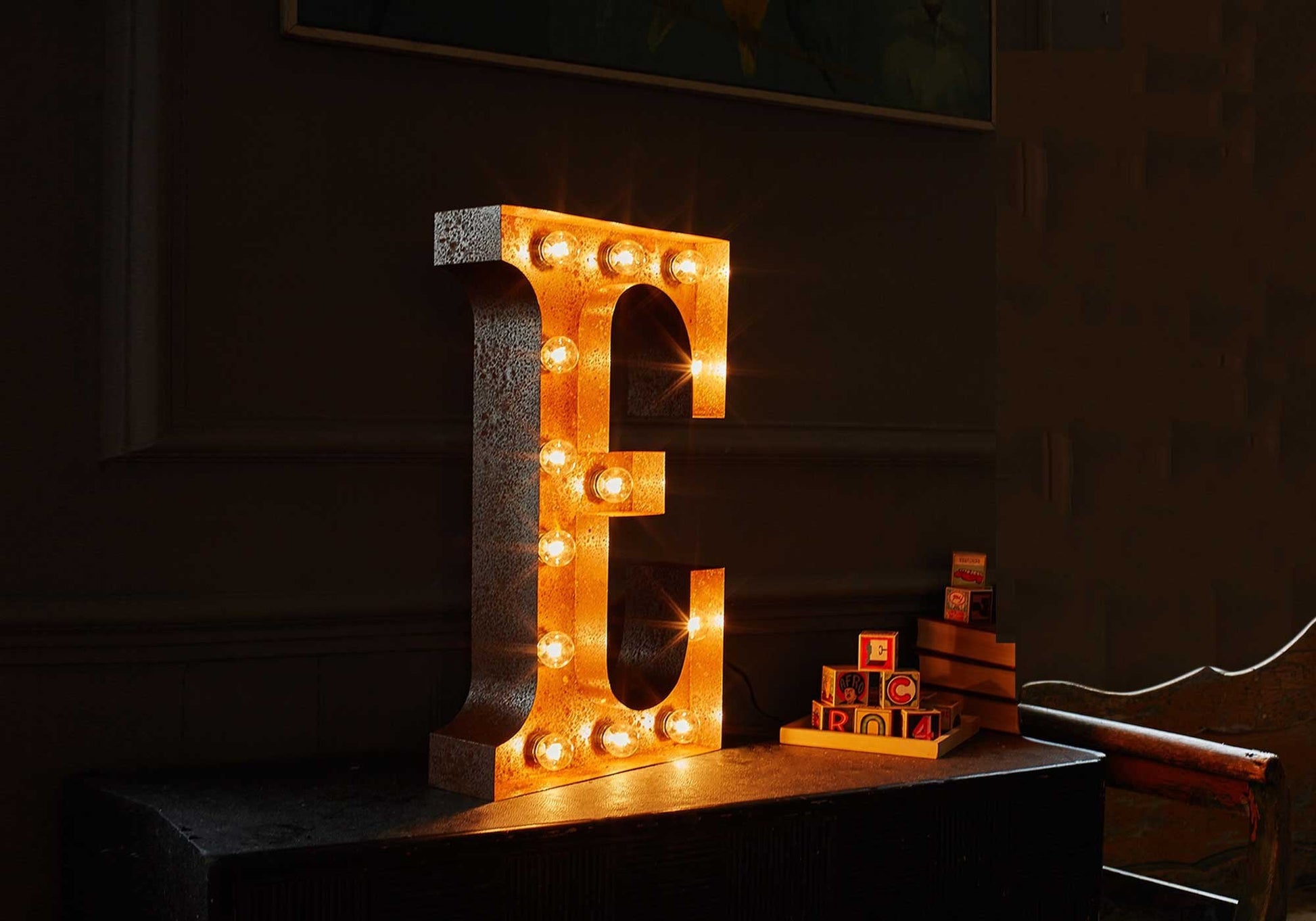 Vintage Letters - A-Z Wall Light