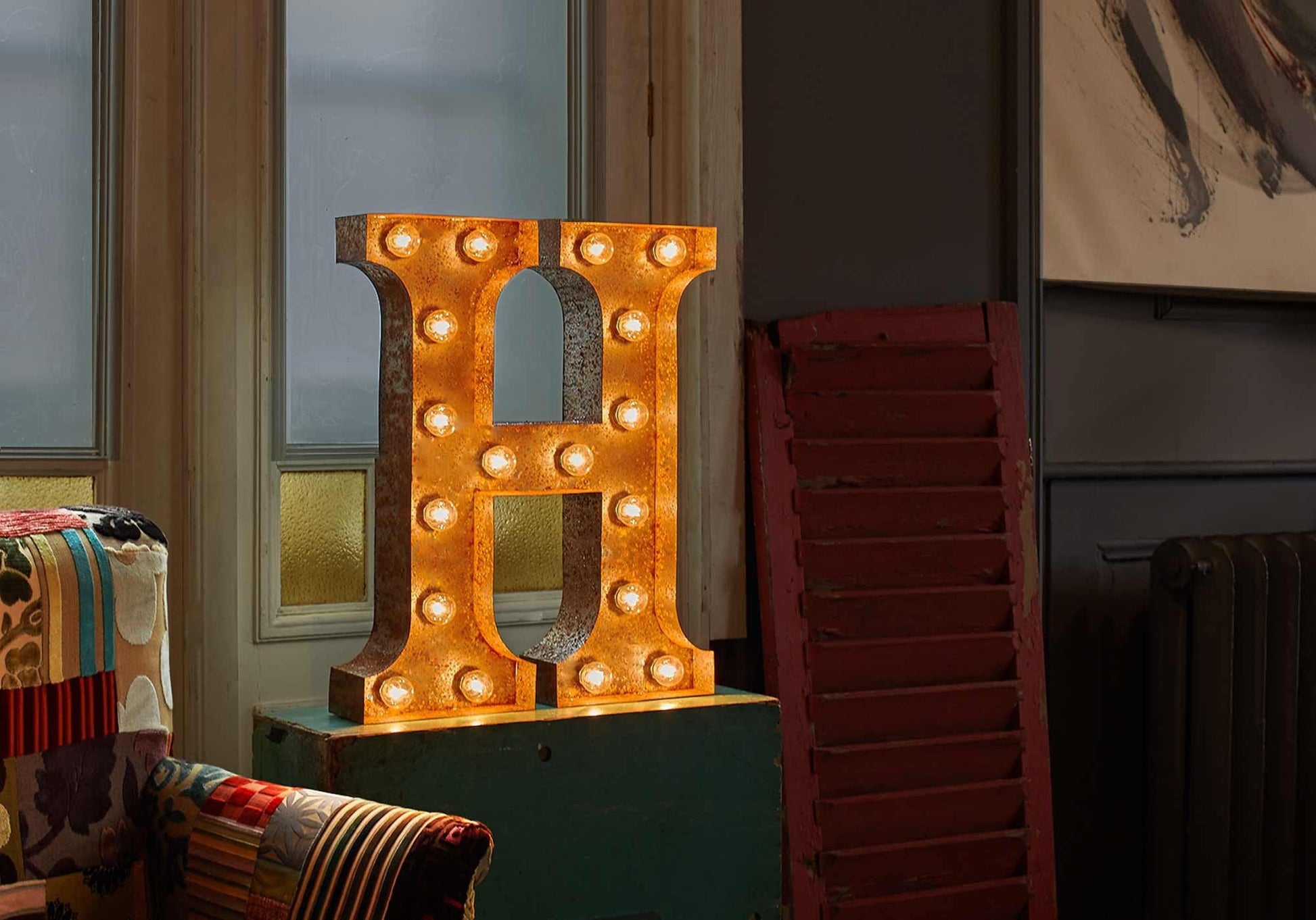 Vintage Letters - A-Z Wall Light