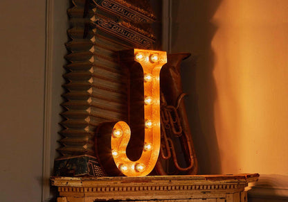 Vintage Letters - A-Z Wall Light