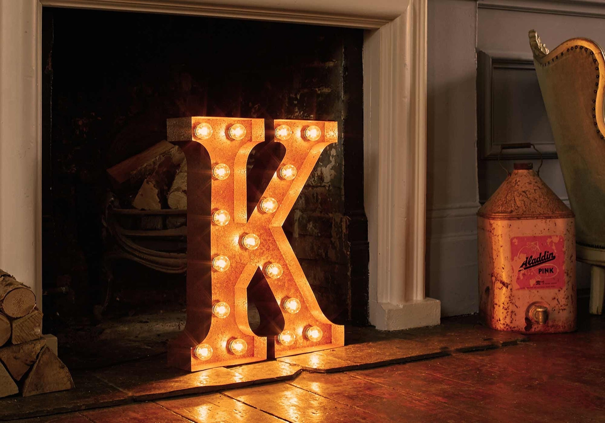 Vintage Letters - A-Z Wall Light