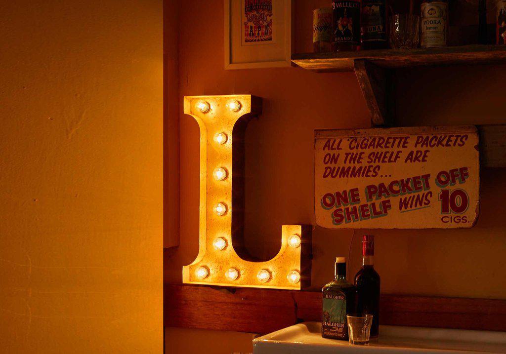 Vintage Letters - A-Z Wall Light