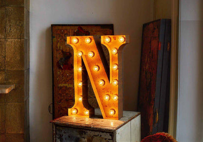 Vintage Letters - A-Z Wall Light