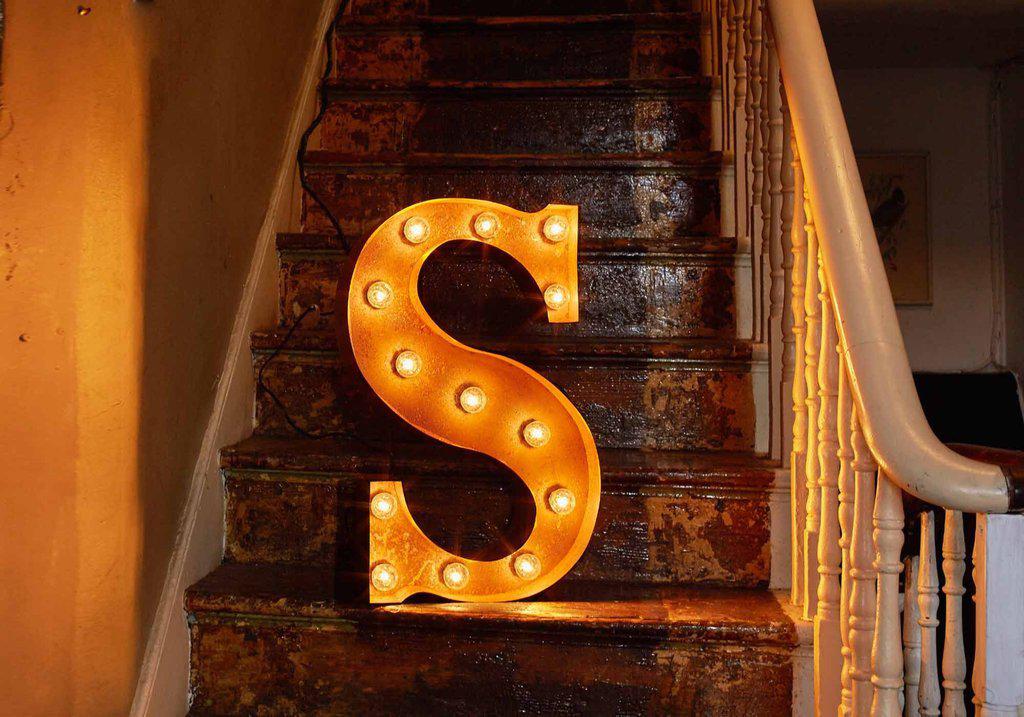 Vintage Letters - A-Z Wall Light
