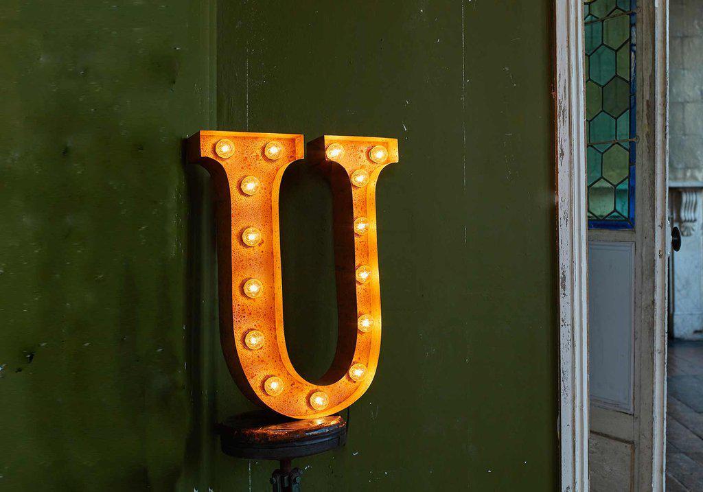 Vintage Letters - A-Z Wall Light