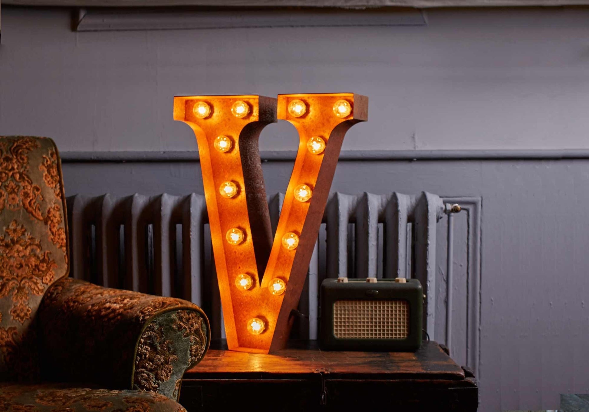 Vintage Letters - A-Z Wall Light