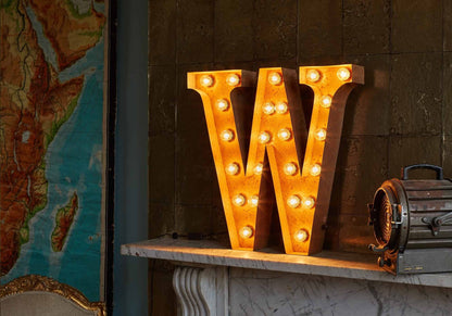 Vintage Letters - A-Z Wall Light
