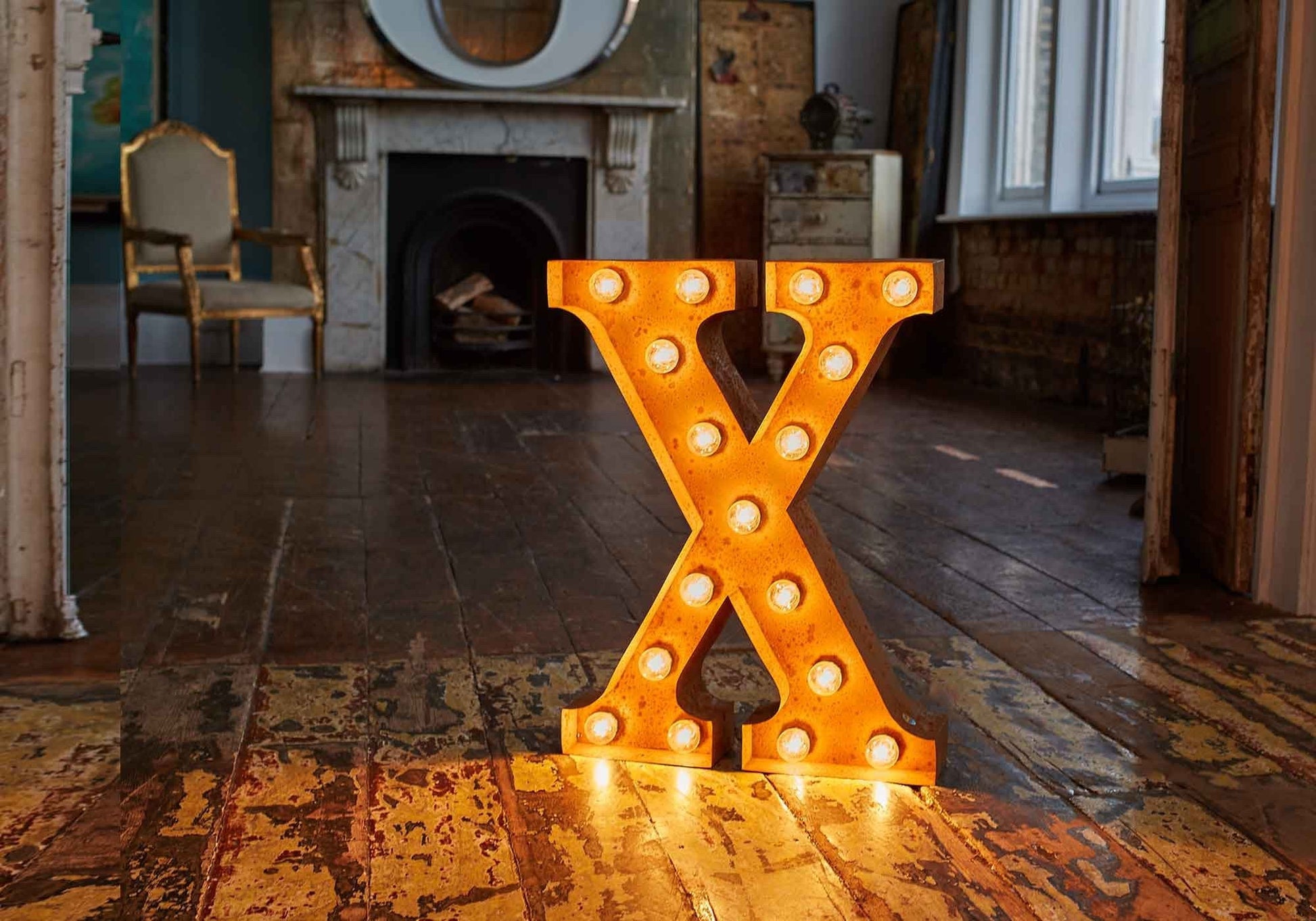 Vintage Letters - A-Z Wall Light