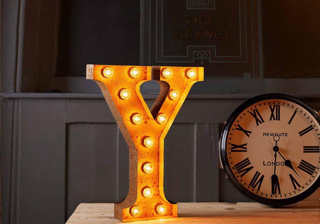 Vintage Letters - A-Z Wall Light