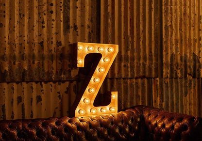 Vintage Letters - A-Z Wall Light
